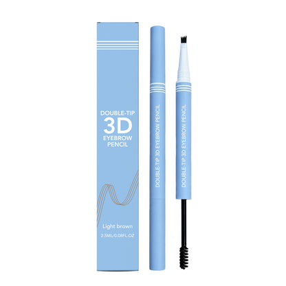 🤎✨ 3D Double-Tip Eyebrow Pencil – Natural Hair-Like Brow Look