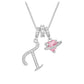 ✨ Dopamine 3-in-1 Initial Necklace with Heart Zircon Charms