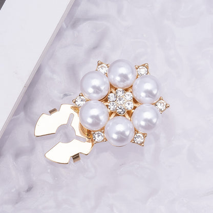 ✨Pearl Rhinestone Clothing Brooch Button