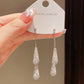 ✨ Brincos Elegantes em Forma de Gota – Elegância Francesa com Zircónias Brilhantes! 💎🤍
