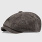 Britse vintage pet (newsboy-stijl) voor heren en dames – klassieke casual platte pet, achthoekige pet
