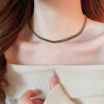 ✨💎Snake Texture Chain Necklace
