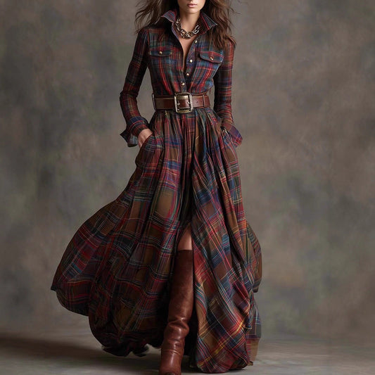🔥New 2026 vintage-style fitted maxi dress: flattering and slimming; buy it today and get a free belt.