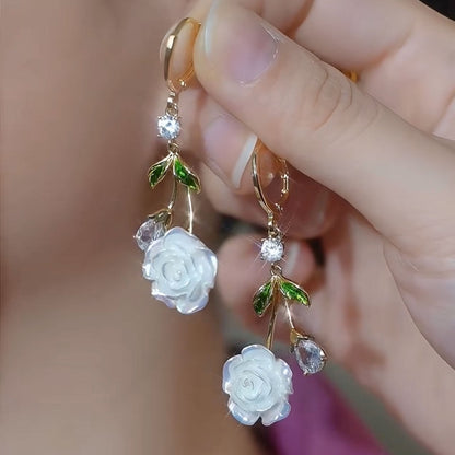 🌸 Camellia Pearl Earrings — Timeless French Elegance For Every Occasion