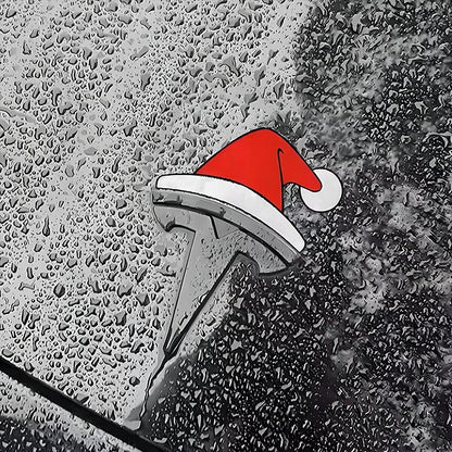 🎅🚗Christmas Santa Hat Car Badge Sticker