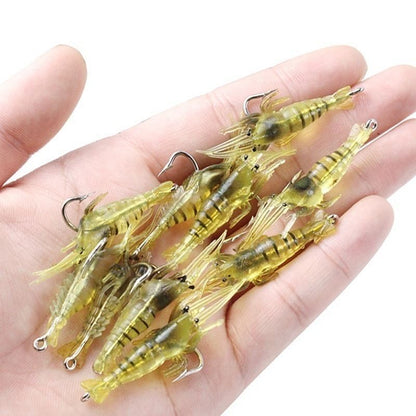 🦐✨ 4cm Glow Shrimp Lure – Realistic Soft Bait for Freshwater & Sea