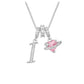 ✨ Dopamine 3-in-1 Initial Necklace with Heart Zircon Charms