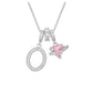 ✨ Dopamine 3-in-1 Initial Necklace with Heart Zircon Charms