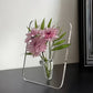 Acrylic photo frame vase 2026 transparent table decor flowers hydroponics living room