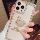 🦢 Swan Rhinestone Clear Phone Case — Elegant Sparkle For Your Everyday Style