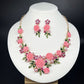 🌸 Full-Crystal Camellia Pearl Jewelry Set – Elegant Sparkle for Every Special Moment✨