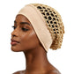🖤✨ Wide-Brim Mesh Hair Cap – Breathable Stretch Hair Cover