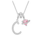 ✨ Dopamine 3-in-1 Initial Necklace with Heart Zircon Charms