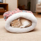 🐱 Zachte Kattenslaapzak – Een Warm en Knus Nestje voor Je Kat! 💤💗