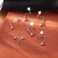 ✨ Minimalist Star & Heart S-Shaped Earrings Elegant Details That Make Every Look Shine