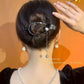 Elegant fishtail hair clip with tassels
