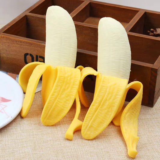 🍌😆 Knijpbare Banaan – Grappig Anti-Stress & Fidget Speelgoed