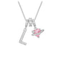 ✨ Dopamine 3-in-1 Initial Necklace with Heart Zircon Charms
