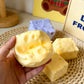 Realistic cheese squishy with slow rise effect