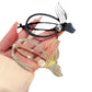 Elegant fishtail hair clip with tassels