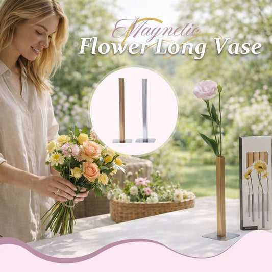 🌿✨ Magnetische Solovaas – Minimalistische Bloemendecoratie