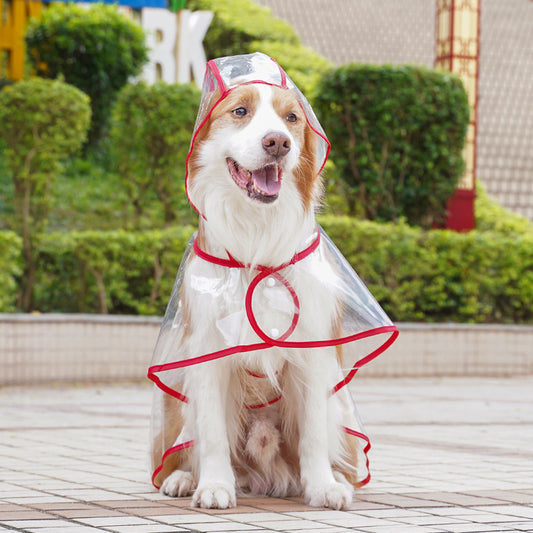 🐶☔Transparante Hondenregenjas – Bescherming Tegen Regen en Wind