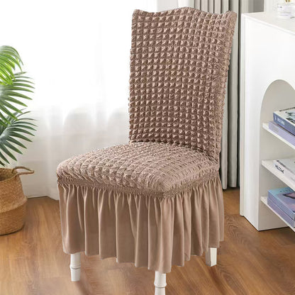 🪑✨ Stretchy Bubble Gauze Chair Cover – Soft Full Coverage Seat Protector