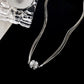 ✨ Magnetic Crystal Ball Collarbone Necklace – Minimalist Luxury, Effortlessly Elegant💎