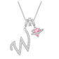 ✨ Dopamine 3-in-1 Initial Necklace with Heart Zircon Charms