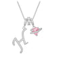 ✨ Dopamine 3-in-1 Initial Necklace with Heart Zircon Charms