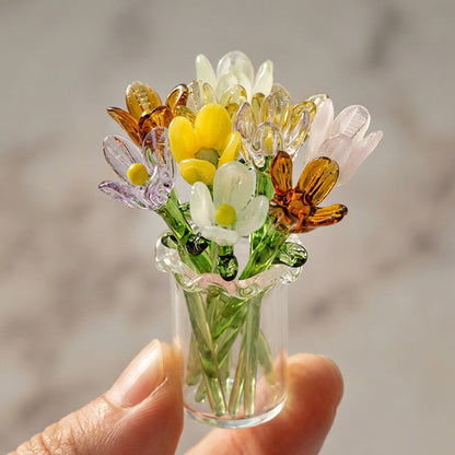 Handmade glass flowers, eternal flower decoration for the home 2026