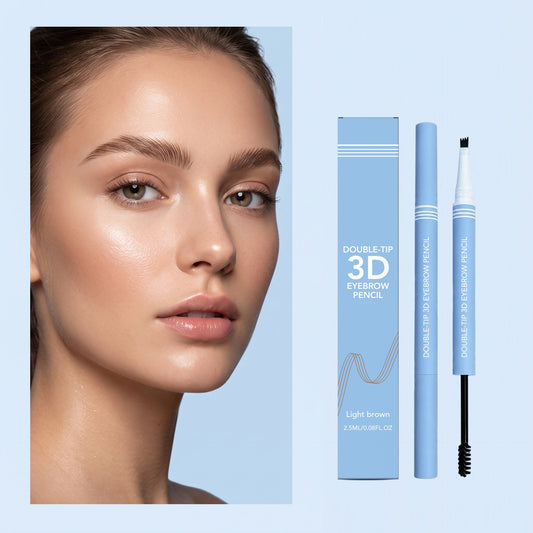 🤎✨ 3D Double-Tip Eyebrow Pencil – Natural Hair-Like Brow Look