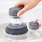 🧽✨ Press-to-Dispense Dish Brush – Soap Dispenser Scrubber
