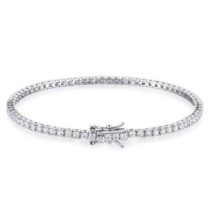 💎 3mm Hip Hop Tennis Chain  Bracelet – Luxury Sparkle Meets Street Style