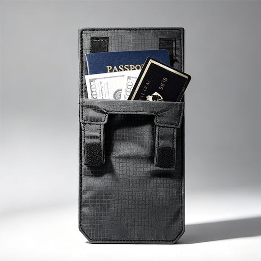 🛂✨ Bolsa de Cintura Oculta – Porta-Passaporte e Dinheiro para Viagens