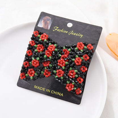 🌹 Beaded Rose Magic Hair Comb for Elegant Everyday Styling