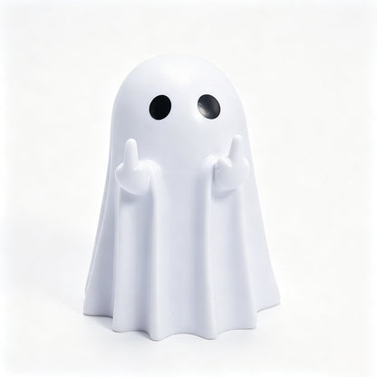 👻 Halloween Ghost Middle Finger Figurine A Spooky Little Attitude For Your Home