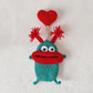 🌭 Cute "Sausage Lips" Car Key Cover — Hand-Knitted Fun Key Pouch 💕