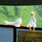 ✨Cute White Goose Car Dashboard Ornament – The Cutest Passenger in Your Car💕