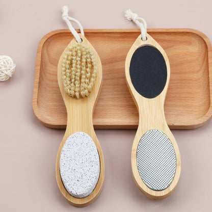 ✨ 4-in-1 Foot File & Foot Scrub Brush — Smooth, Clean & Refresh Your Feet At Home