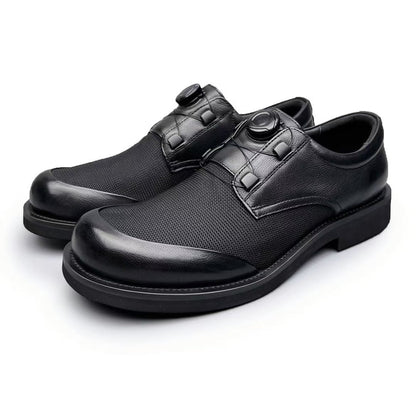 Men leather shoes dial closure orthopedic business breathable cowhide 2026 new