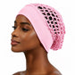 🖤✨ Wide-Brim Mesh Hair Cap – Breathable Stretch Hair Cover