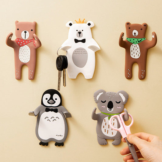 🐨 Cute Adhesive Animal Hook for Keys Notes and Home Organization ✨