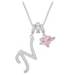✨ Dopamine 3-in-1 Initial Necklace with Heart Zircon Charms