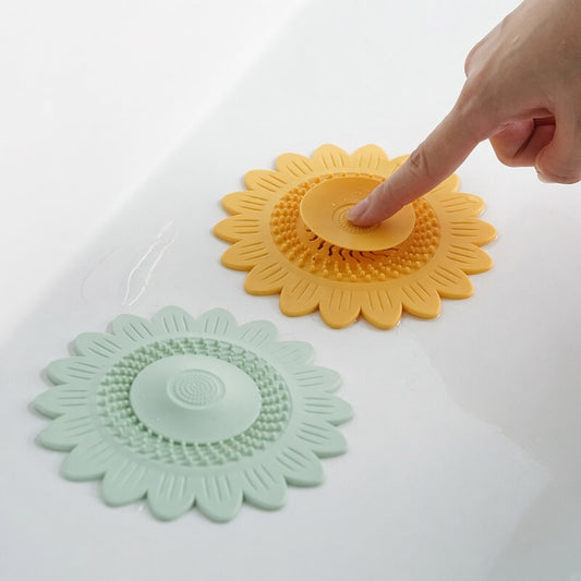 🌻 Filtro de Ralo em Silicone para Evitar Entupimentos e Maus Odores