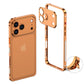📱✨ Telefoonhoes met metalen rand – camerabescherming en schokbestendig frame