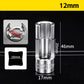 🛠️🚗9-Piece 10–22mm Hex Socket Set