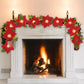 🎄 Christmas Poinsettia String Lights