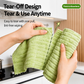 🧽 Tear-Off Kitchen Cleaning Cloths – Reusable Microfiber Dish Towels