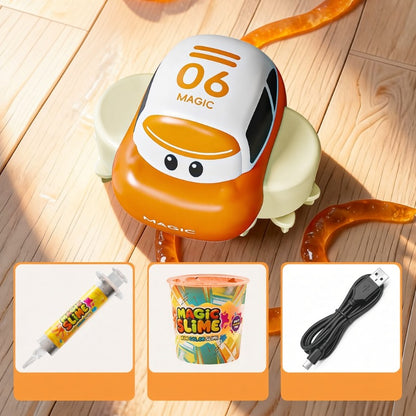🚗✨ Elektrische Slijmauto – DIY Racebaanspeelgoed voor Kinderen